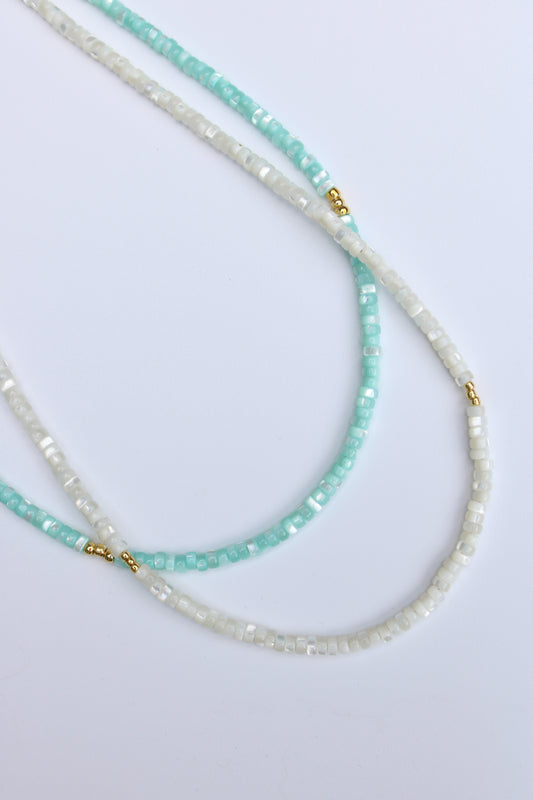 The Coastal Grand-Mother-of-Pearl Hat Band