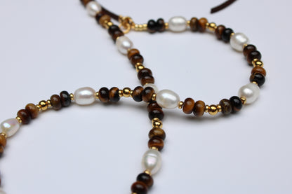 Chestnut Pearl Hat Band